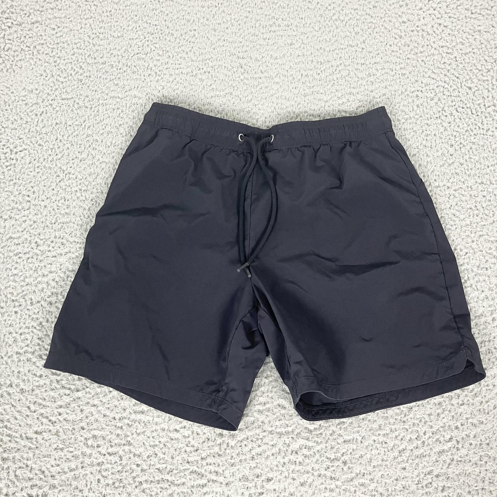 Rhone Swim Shorts Mens Medium Black Mesh Nylon Stretch Trunks Lined Quick Dry